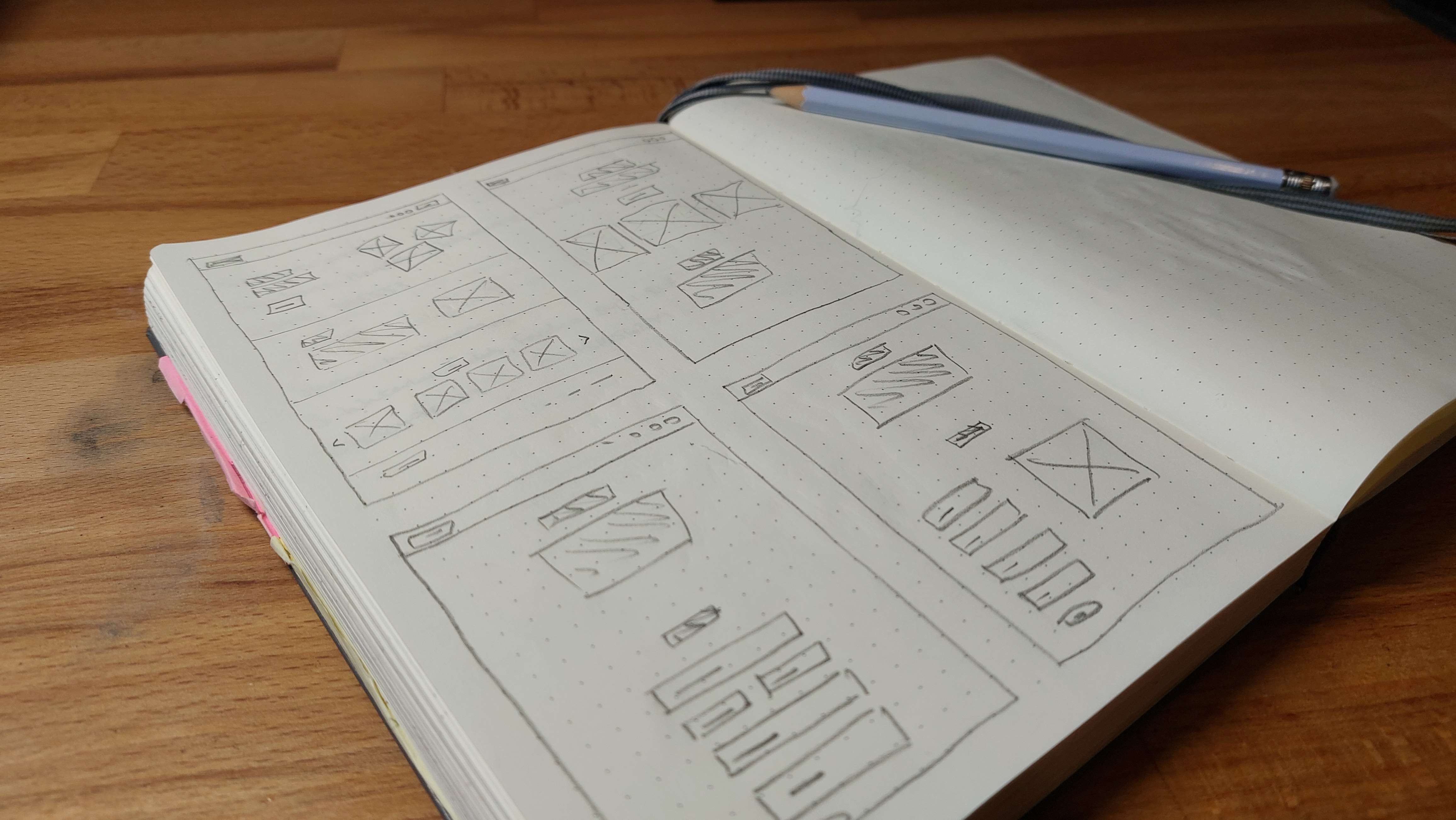Sketched Wireframe Sketched Wireframe
